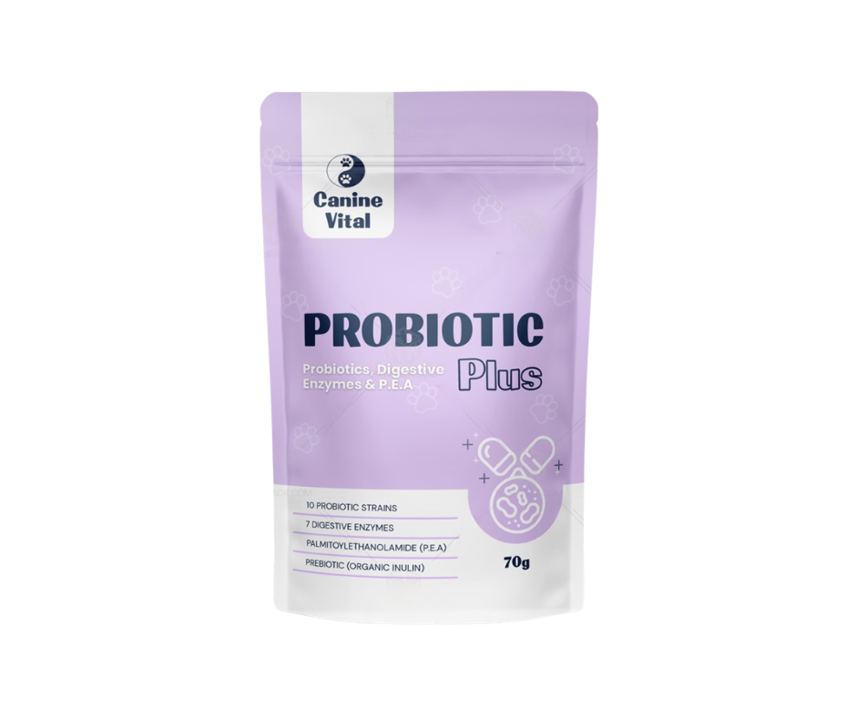 Canine Vital Probiotic Plus - Complete Digestive and Allergy Support for Dogs